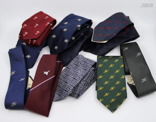 A collection of aeronautical / commercial airline ties
