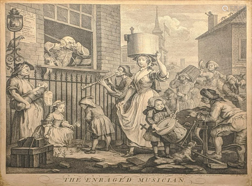 William Hogarth (1697-1764), The Enraged Musician,