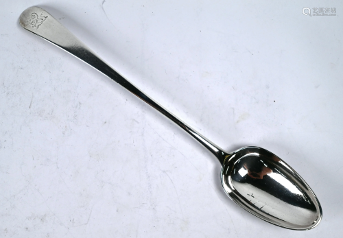 George III silver basting spoon, 1774