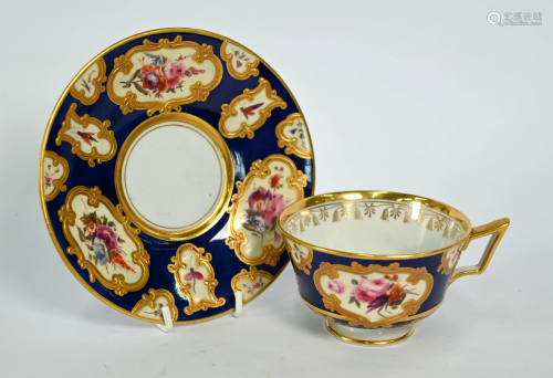 Worcester cabinet tea cup and saucer
