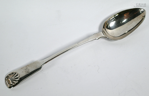 Victorian Scottish silver stuffing spoon