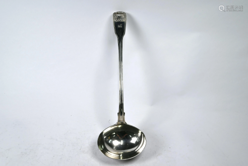 George IV silver soup ladle