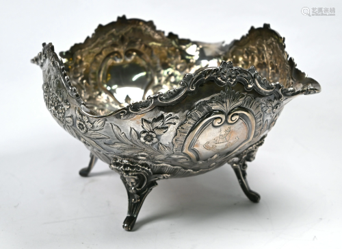 Late Victorian silver bowl
