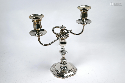 Asprey silver candelabrum