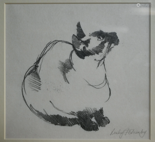 Lesley Fotherby (b 1946) - monoprint