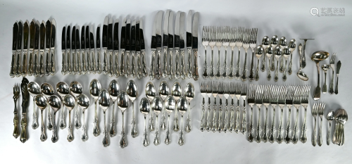 Set of Mappin & Webb epns Russell pattern flatware and