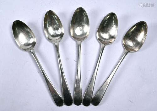 Hester Bateman silver dessert spoons