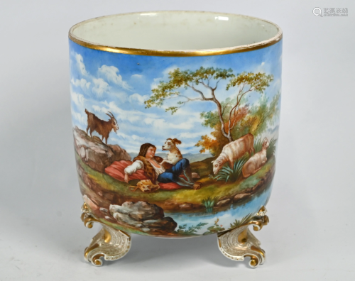 A 19th century Continental china jardiniere