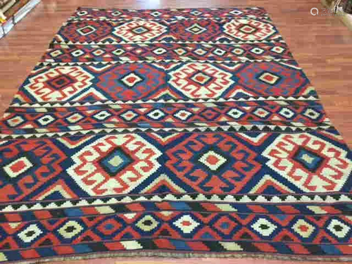 20th C Shirvan Caucasian Kilim-1494