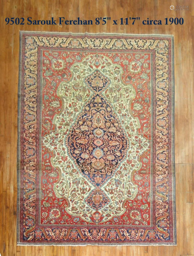 Antique Persian Sarouk Ferehan Rug