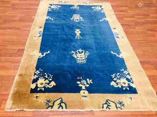 Antique Chinese Peking Rug-3511