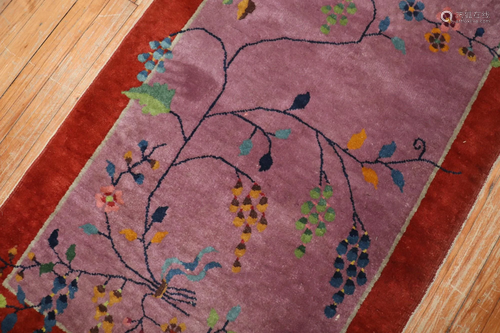 Purple Chinese Art Deco Rug