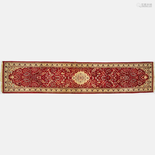 Pakistani Persian Tabriz Wool Runner