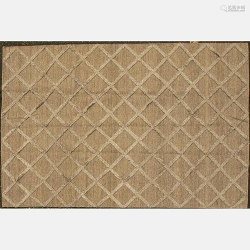 Hand Knotted Indo Moroccan Wool Rug