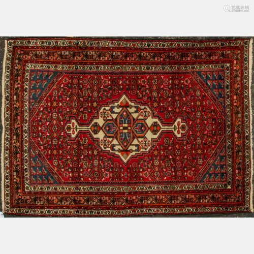 Antique Persian Zanjan Wool Rug