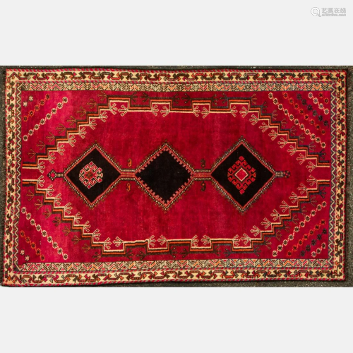 Persian Qashqai Shiraz Wool Rug