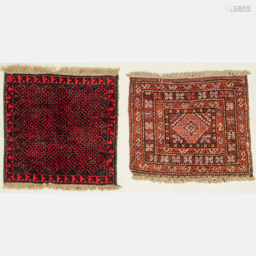 Two Antique Persian Balouch Wool Rugs