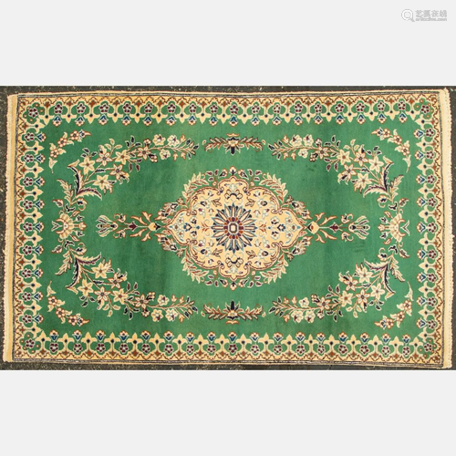 Persian Nain Silk and Wool Rug