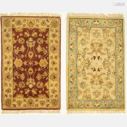 Two Indo Turkish Oushak Wool Rug