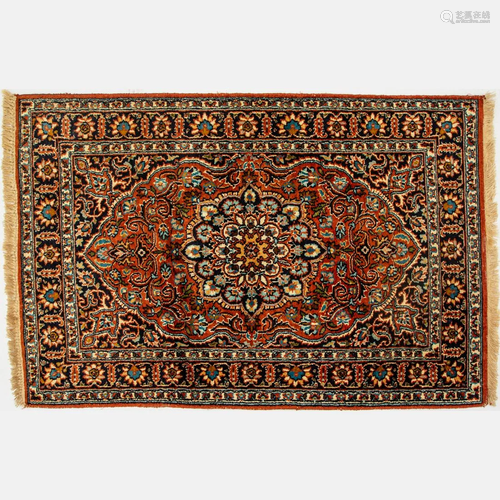 Indo Kashmir Silk Rug