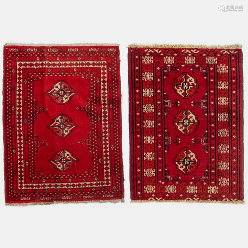 Two Persian Turkoman Wool Rugs