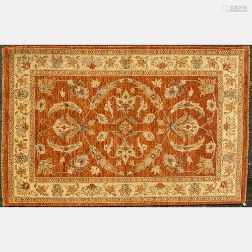 Afghani Persian Tabriz Wool Rug