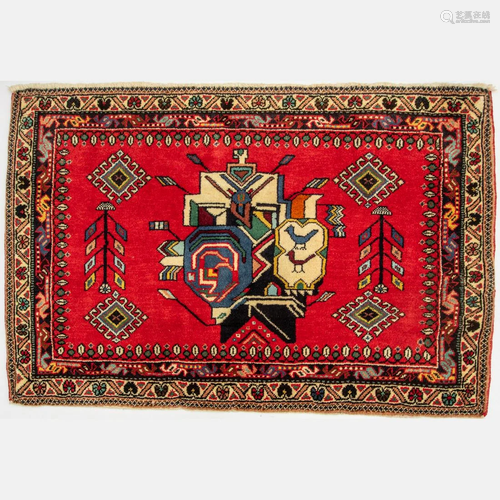 Persian Qashqai Shiraz Wool Rug