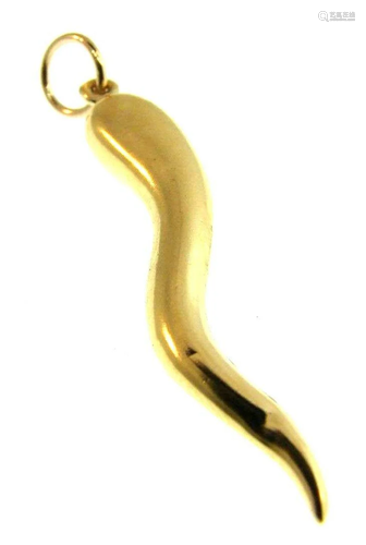 SPICY 14k Yellow Gold Chili Pepper Charm Vintage