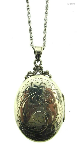 TIMELESS Burkhardt Sterling Silver Locket Necklace