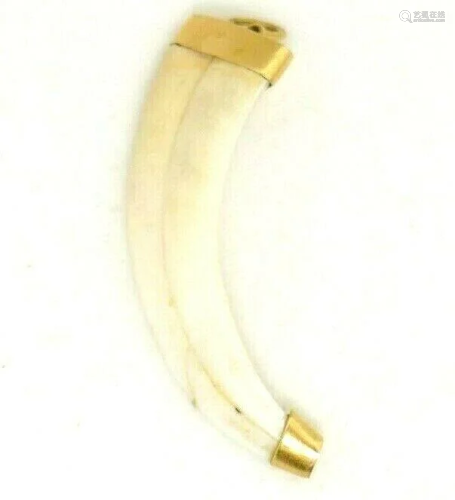 VINTAGE 14K Yellow Gold Tooth Pendant