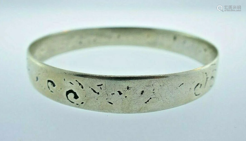 TRENDY Sterling Silver Bangle Bracelet