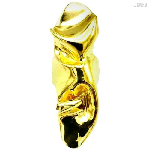 Artisan 14k Yellow Gold Fluid Ring
