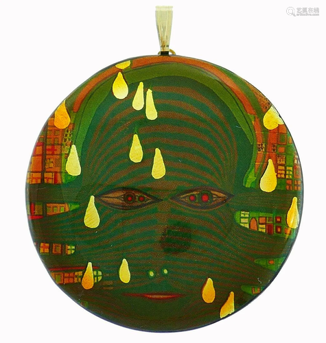 Hundertwasser Wood Lacquer Pendant