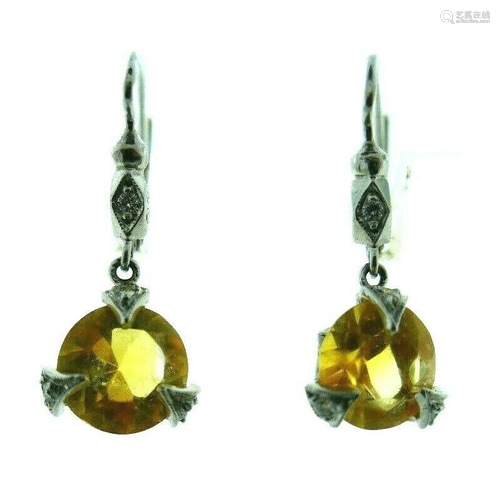 MODERN Cathy Waterman Platinum, Carved Citrine &