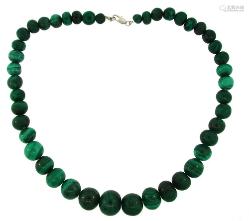 Malachite Bead Sttrand NECKLACE 20.5 Inches