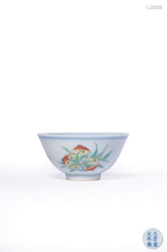 chinese blue and white doucai porcelain cup