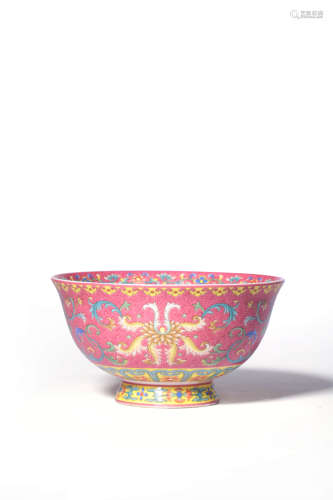 chinese yangcai porcelain bowl