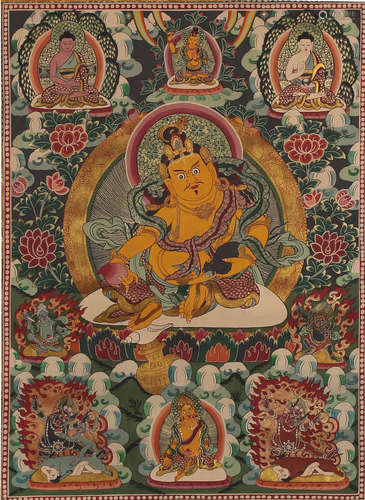 chinese thangka of buddha