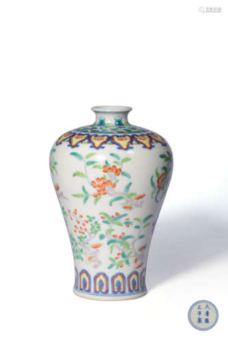 chinese doucai porcelain meiping