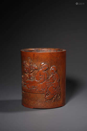 chinese bamboo brush pot