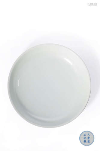 chinese white glazed porcelain dish