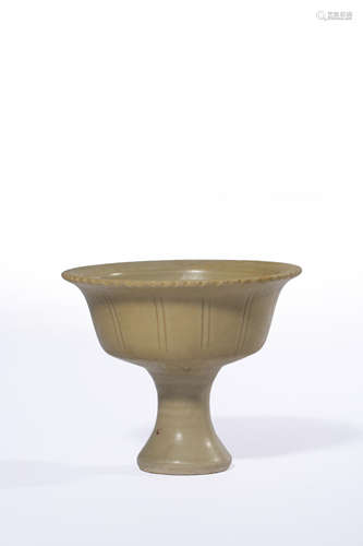 chinese yaozhou kiln stem bowl