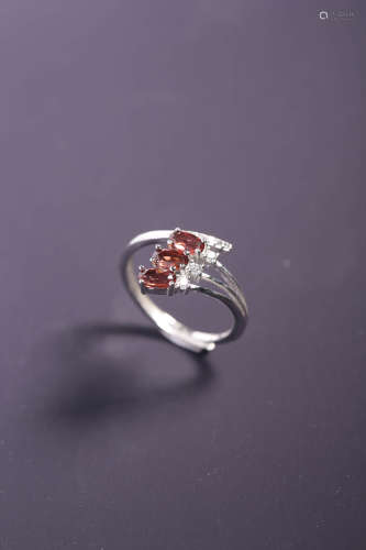 chinese 0.5 carat ruby ring