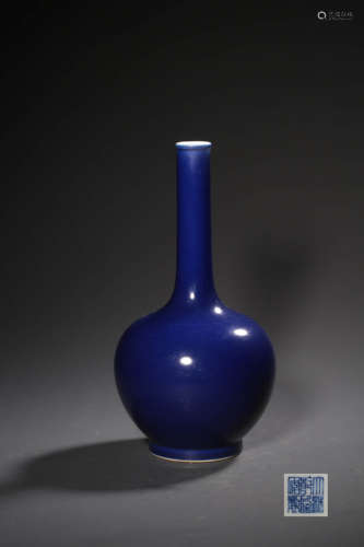 chinese sacrificial-blue glazed porcelain vase