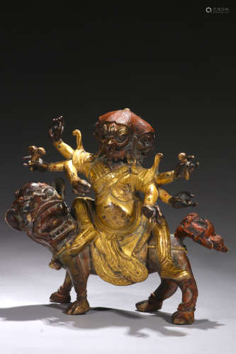 Gilt Copper Statue of Pehar