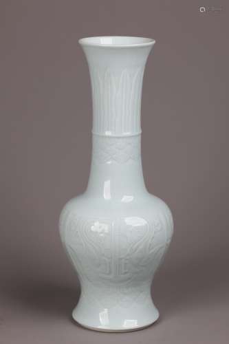Lavender Grey Glazed Vase