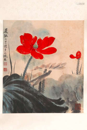 Lotus by Zhang Daqian