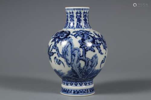 Blue-and-white Vase