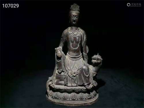 AN OLD STOCK BUDDHIST STATUES