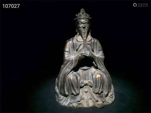 AN OLD STOCK BRONZE BUDDHIST STATUES